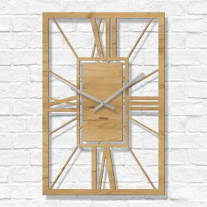 Drevené rímske hodiny - Arch Deco