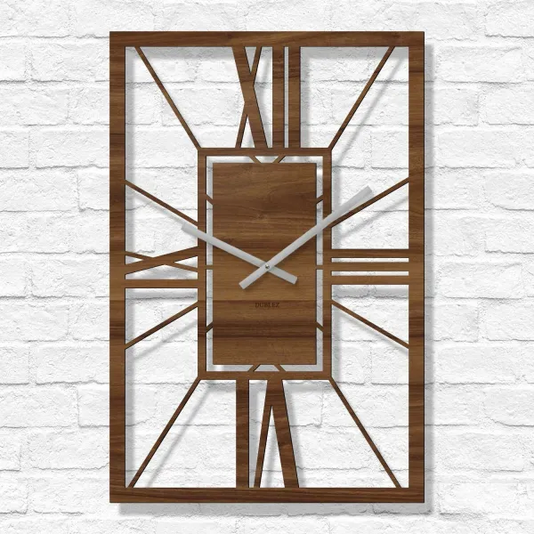 Drevené rímske hodiny - Arch Deco