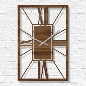 Drevené rímske hodiny - Arch Deco