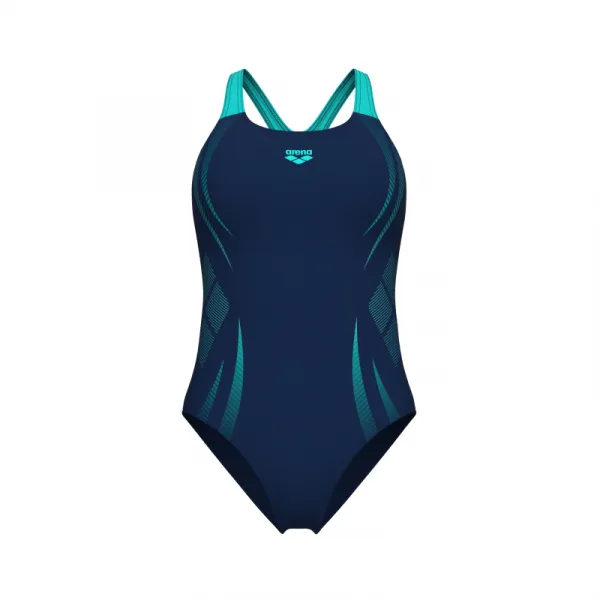 Dámske plavecké jednodielne plavky ARENA WOMENS POSEIDONIA SWIMSUIT SWIM PRO BACK