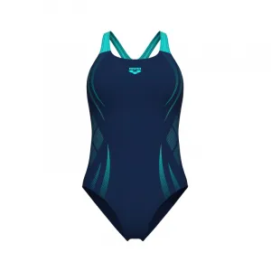 Dámske plavecké jednodielne plavky ARENA WOMENS POSEIDONIA SWIMSUIT SWIM PRO BACK