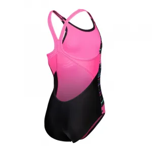 Dievčenské plavecké jednodielne plavky ARENA GIRLS RHYTHM SWIMSUIT V BACK L