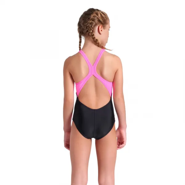 Dievčenské plavecké jednodielne plavky ARENA GIRLS RHYTHM SWIMSUIT V BACK L