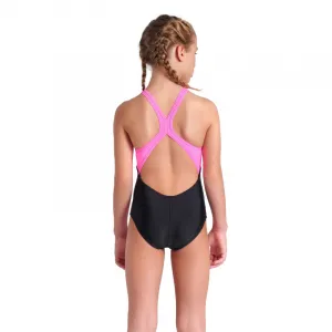 Dievčenské plavecké jednodielne plavky ARENA GIRLS RHYTHM SWIMSUIT V BACK L