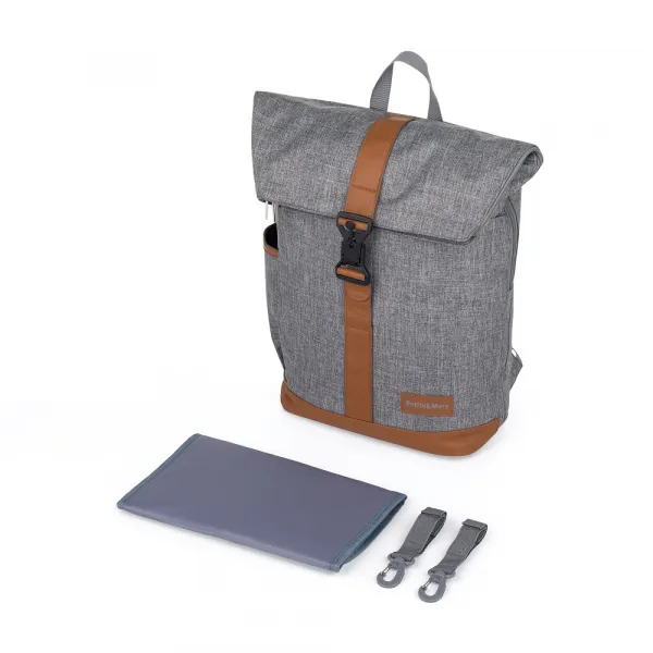 PETITEMARS Prebaľovací batoh Petite&Mars Jackob Ultimate Grey
