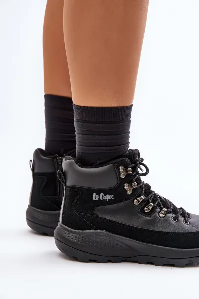 Dámske Ľahké Zipsové Čižmy Čierne Lee Cooper