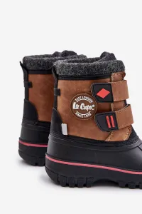 Children's snow boots with Velcro Lee Cooper Camel