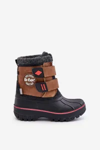 Children's snow boots with Velcro Lee Cooper Camel