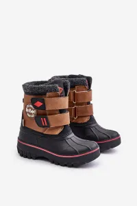 Children's snow boots with Velcro Lee Cooper Camel