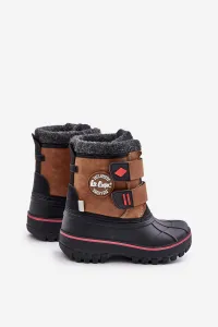 Children's snow boots with Velcro Lee Cooper Camel