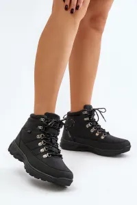 Insulated men's trekking shoes Lee Cooper black