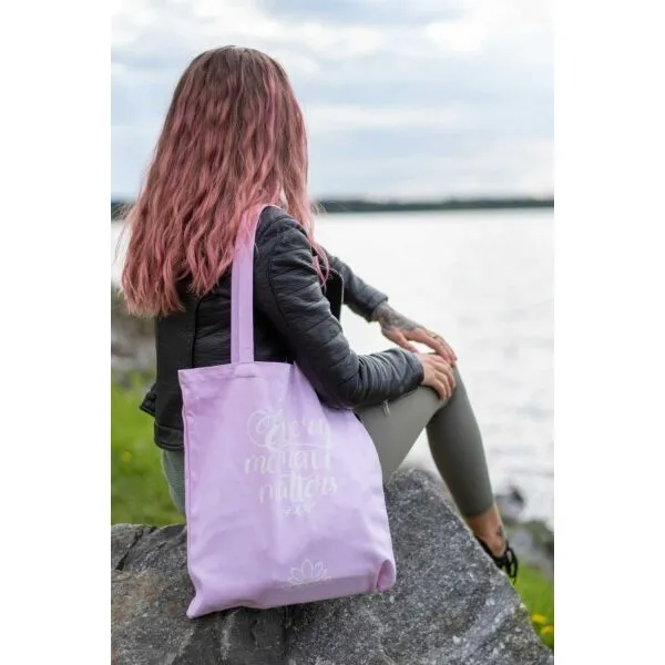 YOGGYS MULTIFUNCTIONAL ECO BAG Bavlnená taška, ružová, veľkosť