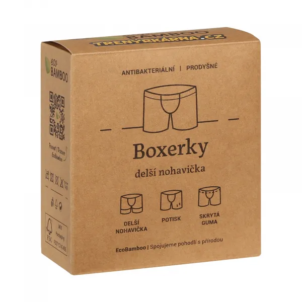 Pánske boxerky Gino čierne (74163) M, trenky