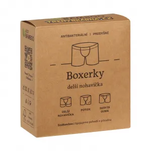Pánske boxerky Gino čierne (74163) M, trenky