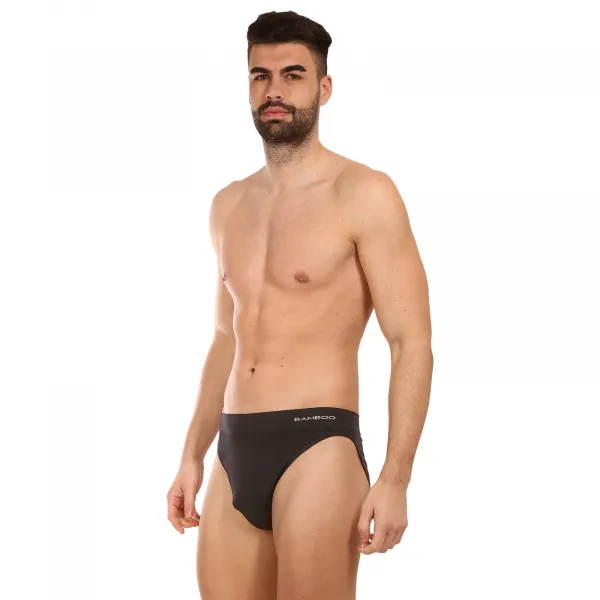 Pánske slipy Gino bambusové čierne (50004) M