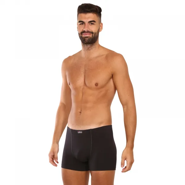 Pánske boxerky Gino čierne (73064) M, trenky
