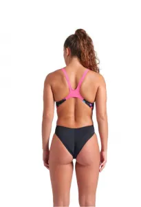 Arena performance funny prints tech back black/shocking pink 3xs -