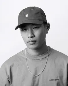 Carhartt WIP Madison Logo Cap Blue Iris/White