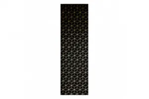 Koberec / Behúň GLOSS 409C 86 glamour, art deco čierny / zlatý