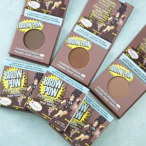 theBalm Browpow® púder na obočie v praktickom magnetickom puzdre odtieň Light Brown 1,2 g