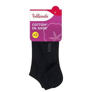 Bellinda 
COTTON IN-SHOE SOCKS 2x - Dámske krátke ponožky 2 páry - biela