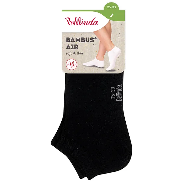 Bellinda 
BAMBUS AIR LADIES IN-SHOE SOCKS - Krátke dámske bambusové ponožky - čierna