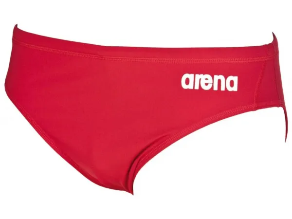 Arena solid brief red 36