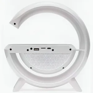 MG BT2301 bezdrôtový reproduktor / nabíjačka / LED lampa 15W, biely