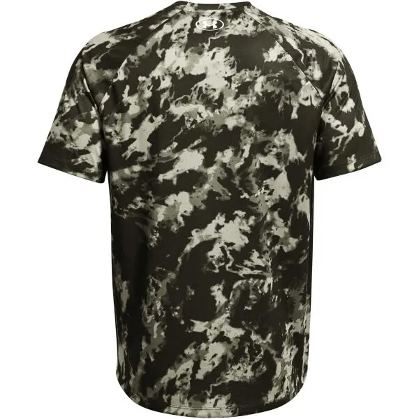Under Armour TECH ABC CAMO Pánske tričko s krátkym rukávom, khaki, veľkosť