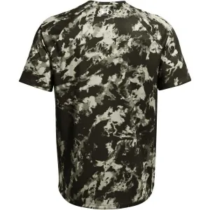 Under Armour TECH ABC CAMO Pánske tričko s krátkym rukávom, khaki, veľkosť