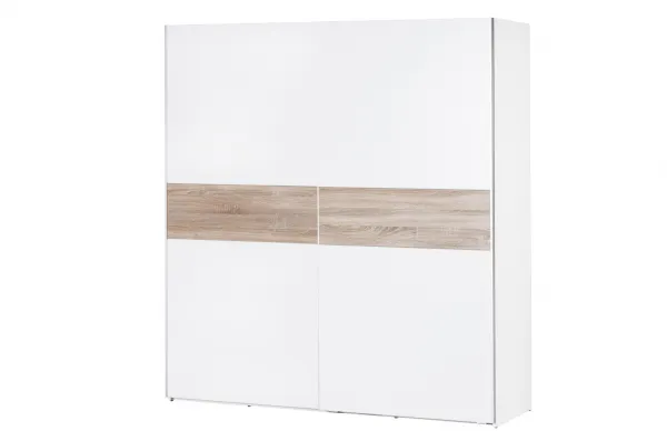 Szynaka Šatní skříň Wenecja 01 183 cm bílá/sub sonoma
