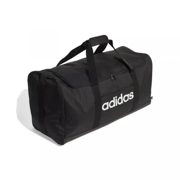 Cestovná taška ADIDAS LINEAR DUFFEL L BLACK BLACK WHITE
