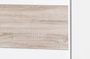 Szynaka Šatní skříň Wenecja 01 183 cm bílá/sub sonoma