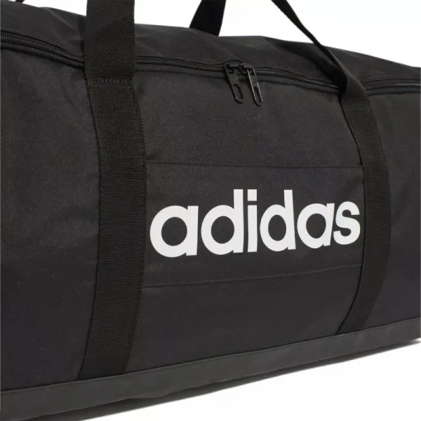 Cestovná taška ADIDAS LINEAR DUFFEL L BLACK BLACK WHITE