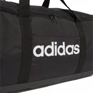 Cestovná taška ADIDAS LINEAR DUFFEL L BLACK BLACK WHITE