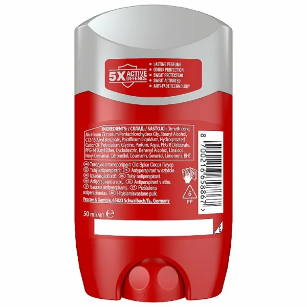 Old Spice Sport Power tuhý antiperspitant pre mužov 50 ml
