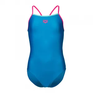 Dievčenské plavecké jednodielne plavky ARENA GIRLS SWIMSUIT LIGHT DROP SOLID