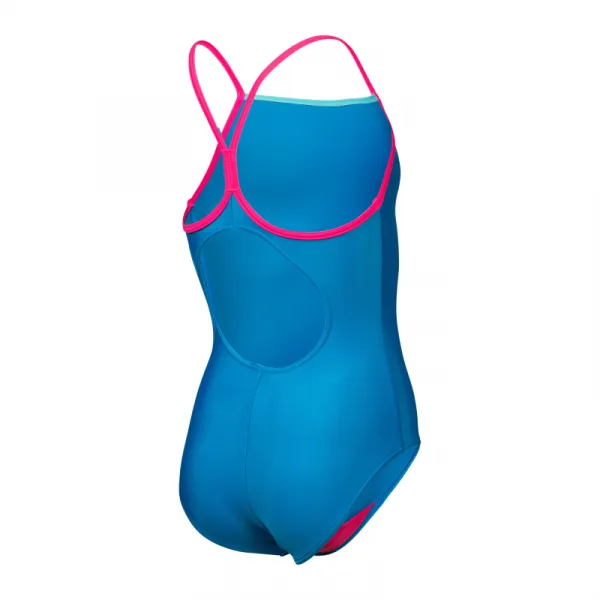 Dievčenské plavecké jednodielne plavky ARENA GIRLS SWIMSUIT LIGHT DROP SOLID