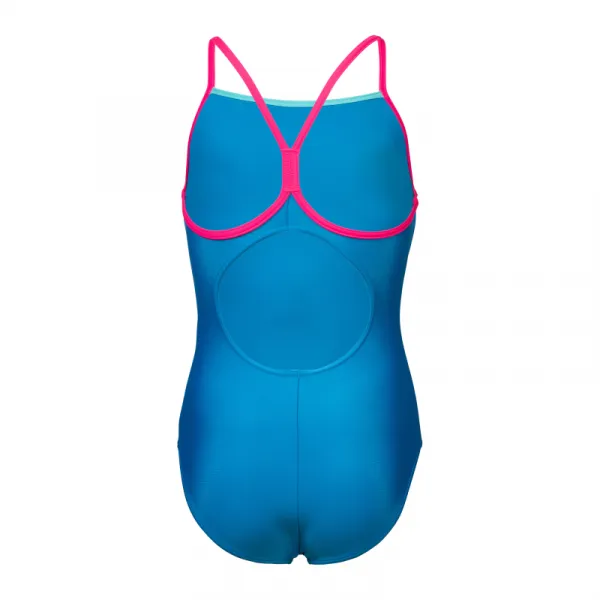 Dievčenské plavecké jednodielne plavky ARENA GIRLS SWIMSUIT LIGHT DROP SOLID