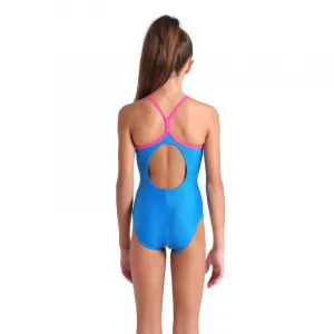 Dievčenské plavecké jednodielne plavky ARENA GIRLS SWIMSUIT LIGHT DROP SOLID