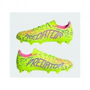 Chlapčenské futbalové kopačky outdoorové ADIDAS Predator League Jr FG lucid lemon blue fusion lucid pink