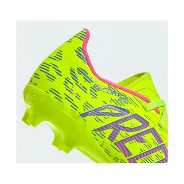 Chlapčenské futbalové kopačky outdoorové ADIDAS Predator League Jr FG lucid lemon blue fusion lucid pink