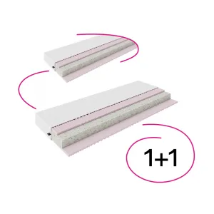 Matrace, set 2 ks, 15 cm, 80x200 cm, MAGDO
