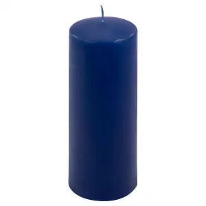 Sada stĺpových sviečok, 20 cm, Ø 7,5 cm, modrá, 2 ks