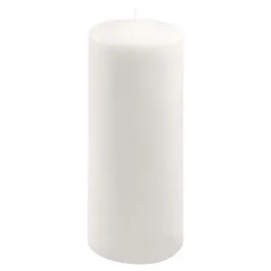 Sada stĺpových sviečok, 25 cm, Ø10 cm, biela, 4 ks