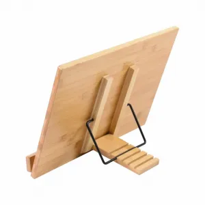Stojan na knihy, bambus, 39 x 28 x 4,2 cm