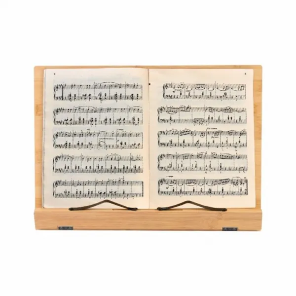 Stojan na knihy, bambus, 39 x 28 x 4,2 cm