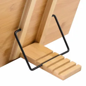 Stojan na knihy, bambus, 39 x 28 x 4,2 cm
