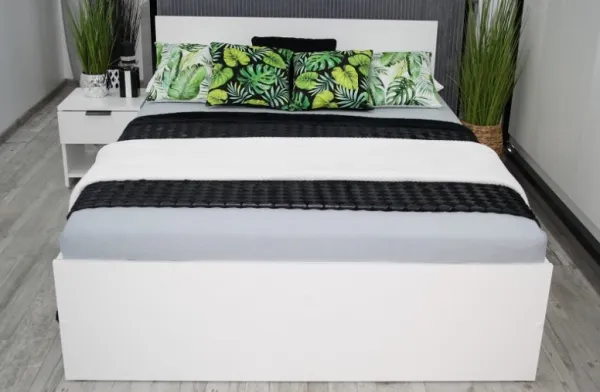 Elvisia Posteľ DESA s roštom | 90 x 200 cm Farba: Biela