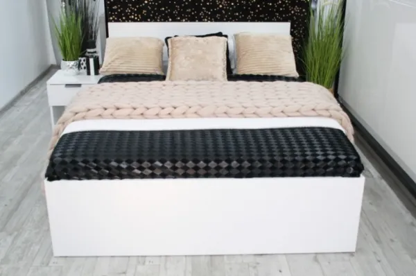 Elvisia Posteľ DESA s roštom | 90 x 200 cm Farba: Biela